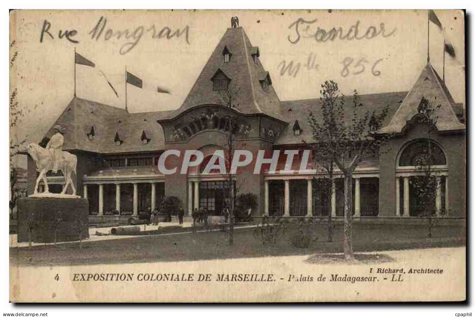 Marseille - Exposition Coloniale de Marseille - Palais de Madagasgar - CPA