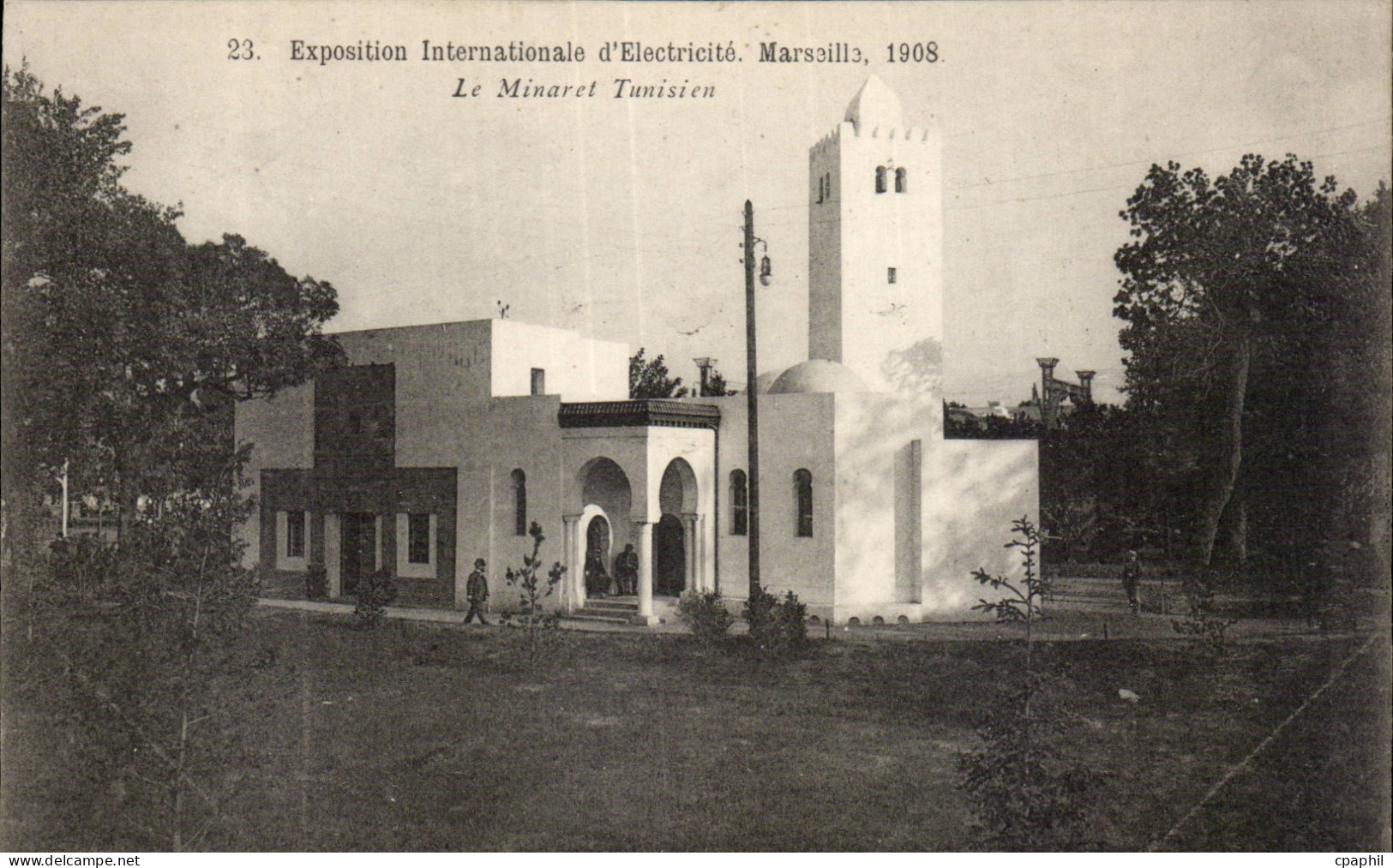 Marseille - Exposition Internationale d Electricite 1908 - Le Minaret Tunisien - CPA
