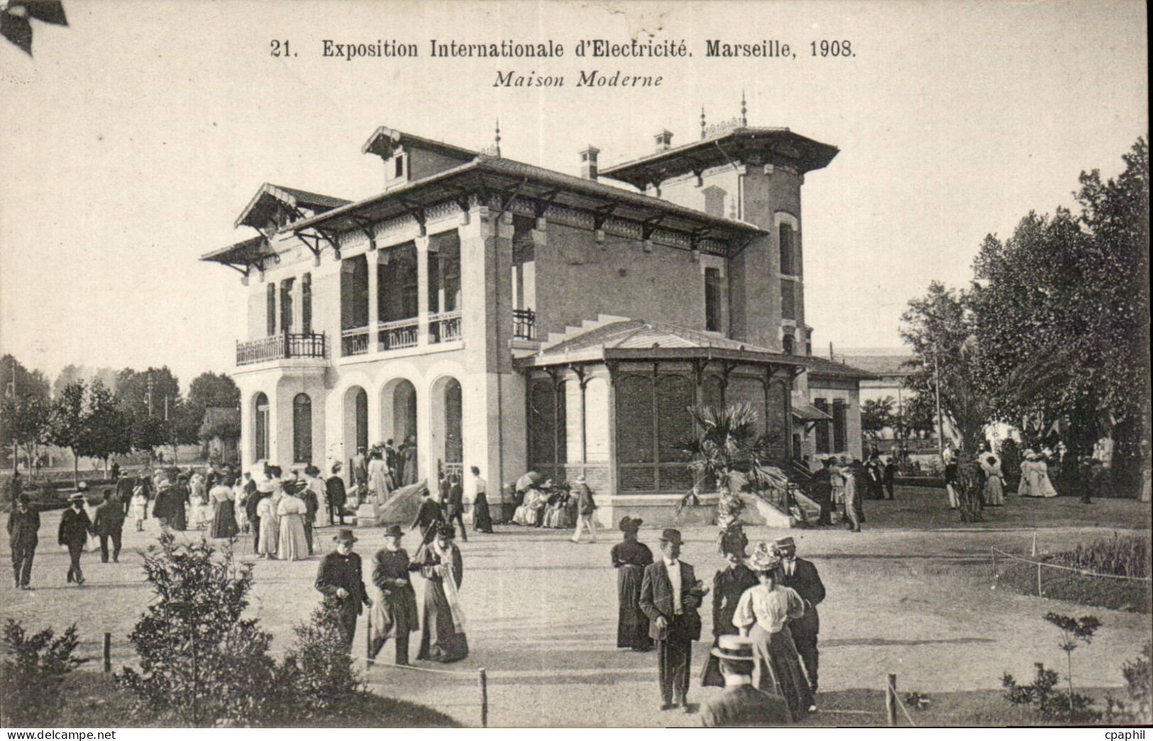 Marseille - Exposition Internationale d Electricite 1908 - Maison Moderne - CPA