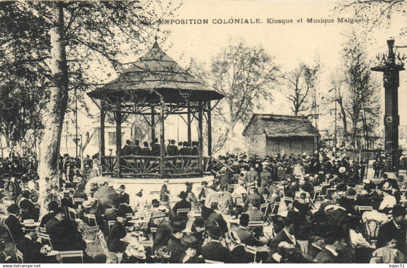 Marseille - Expositions Coloniales - Kiosque et musique Malgache