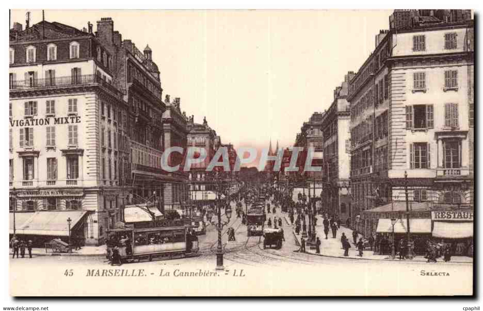 Marseille - La Cannebiere - CPA
