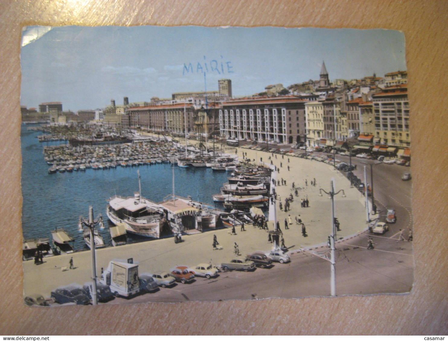 MARSEILLE Le Quai du Port Le Carrefoiur du Monde Bouches-du-Rhone Provence Alpes Cote d'Azur FRANCE postcard