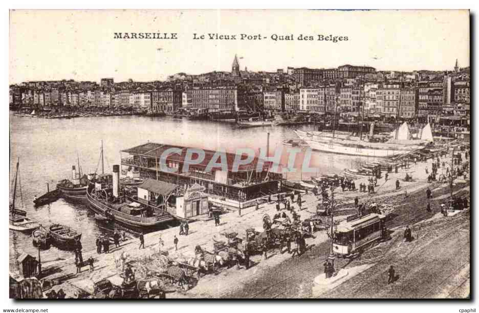Marseille - Le Vieux Port - Quai des Belges - CPA