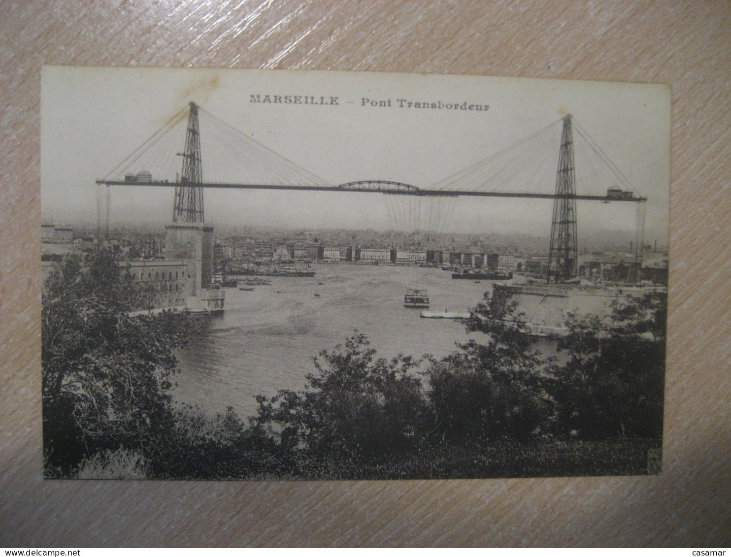 MARSEILLE Pont Transbordeur bridge Bouches-du-Rhone postcard FRANCE