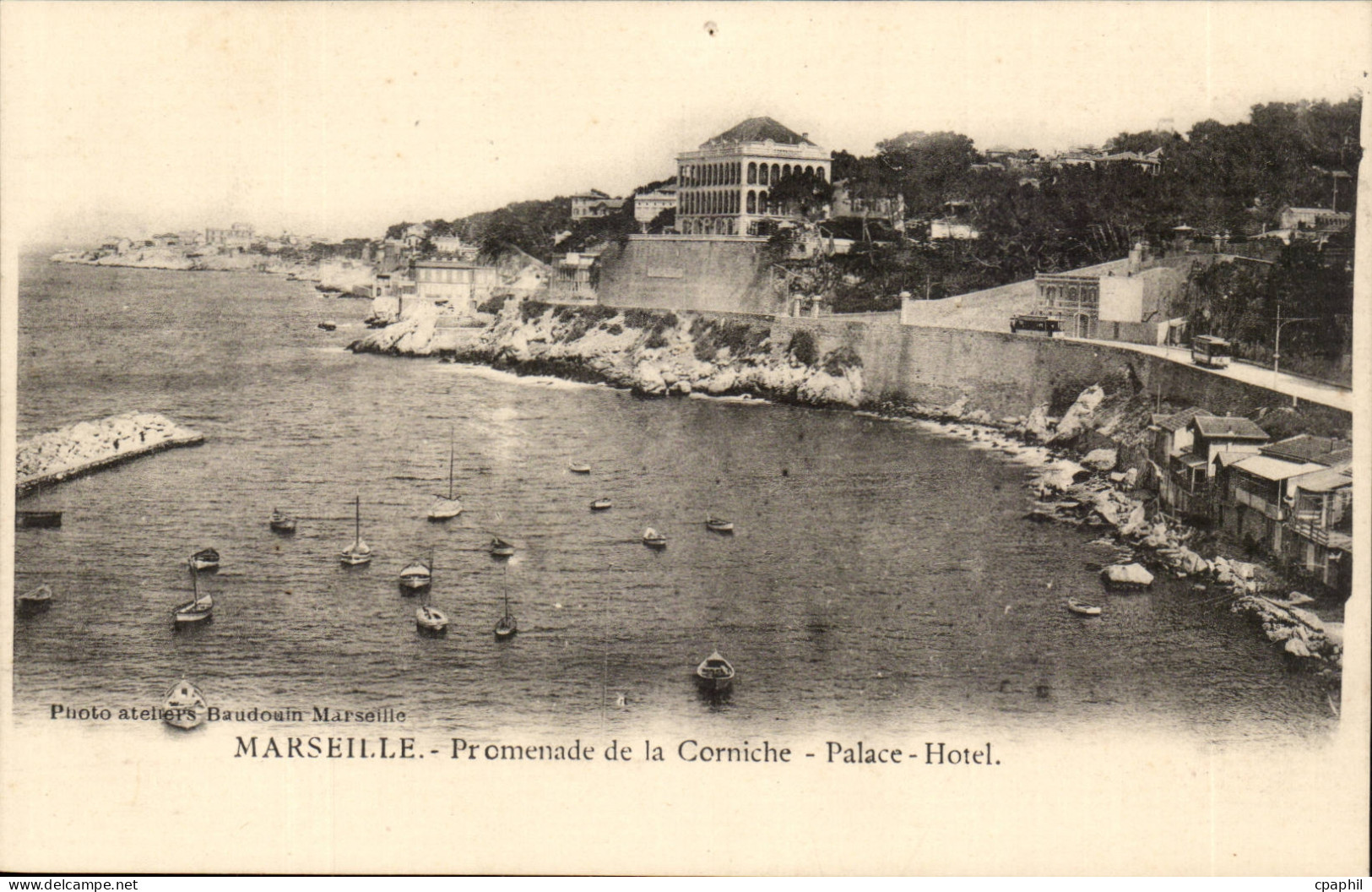 Marseille - Promenade de la Corniche - Palace - Hotel - CPA