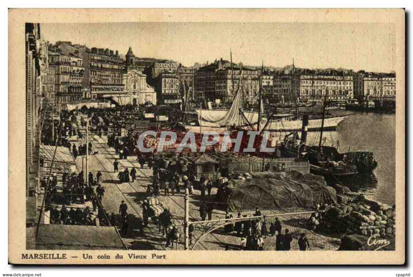 Marseille - Un Coin du Vieux Port - CPA