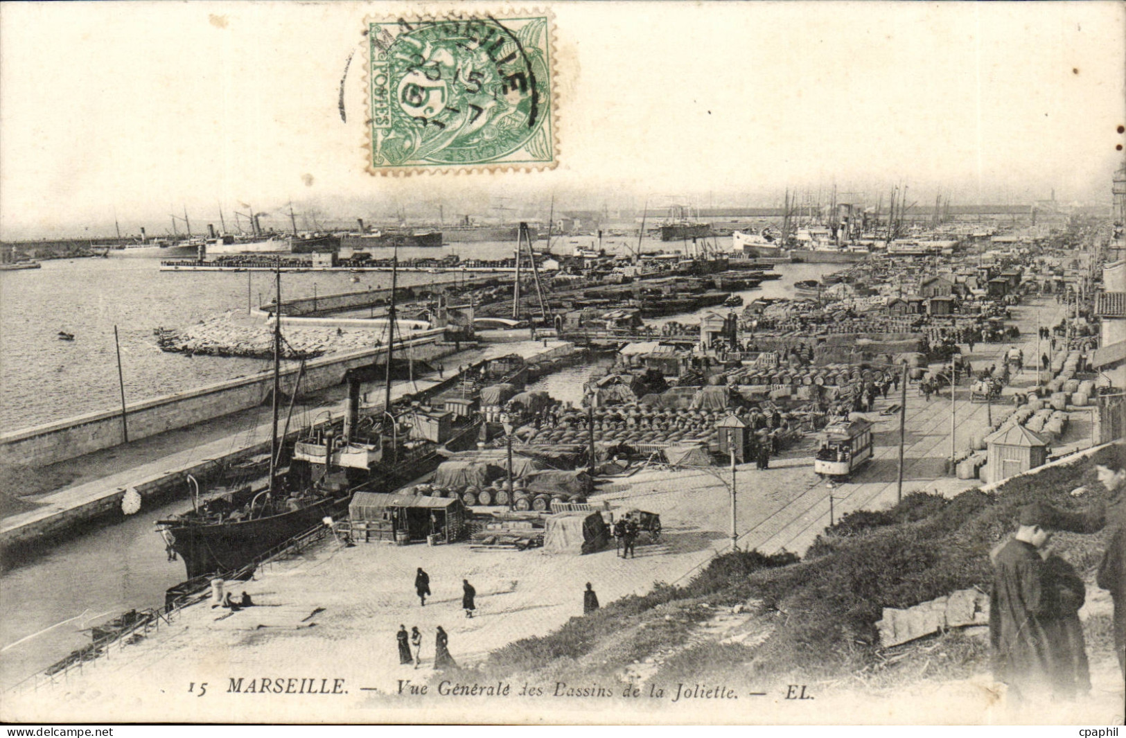 Marseille - Vue Generale des Bassins de la Joliette - CPA