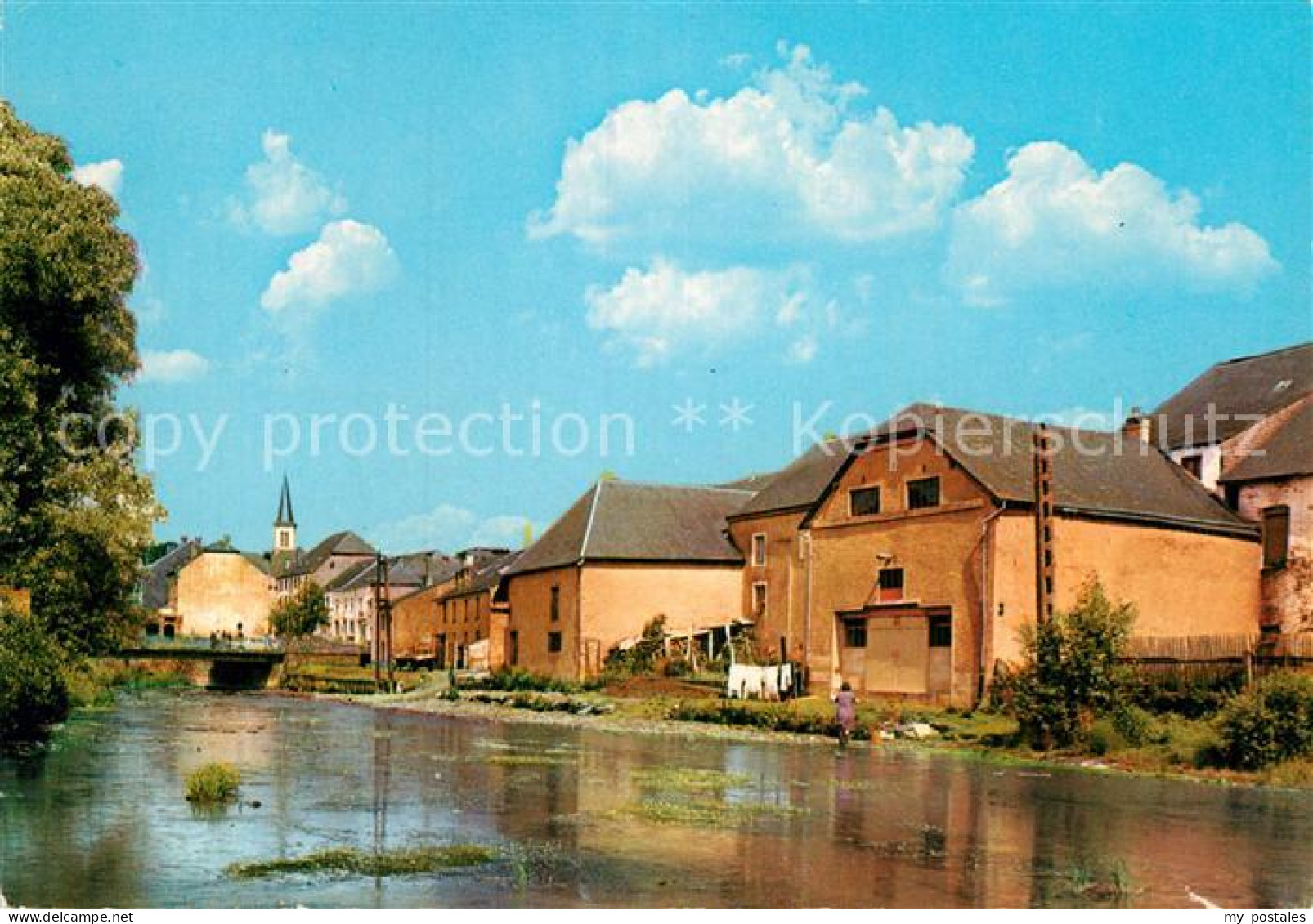 Martelange Vue prise du Moulin Bords de la Sure