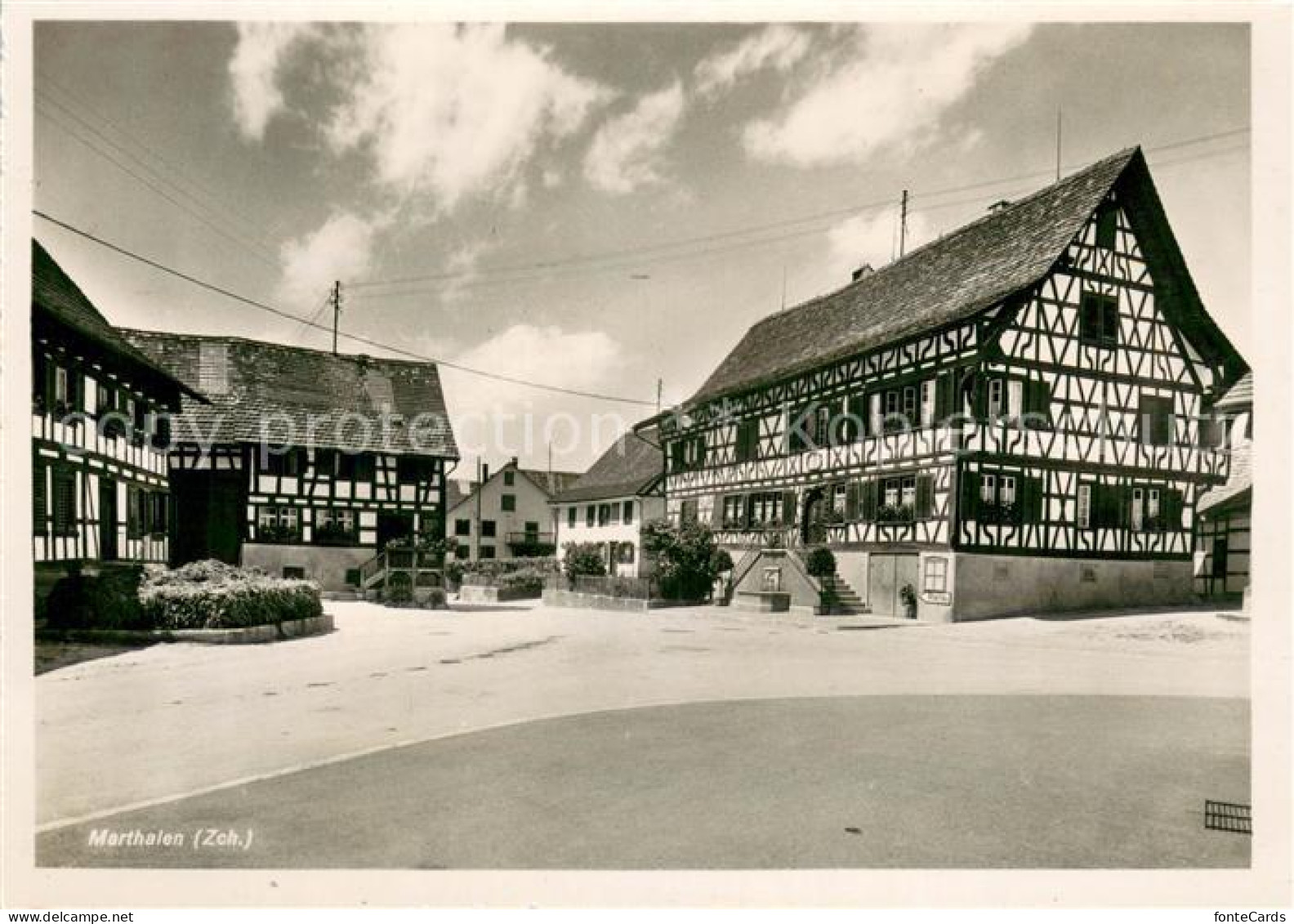 Marthalen Ortspartie Fachwerkhaeuser