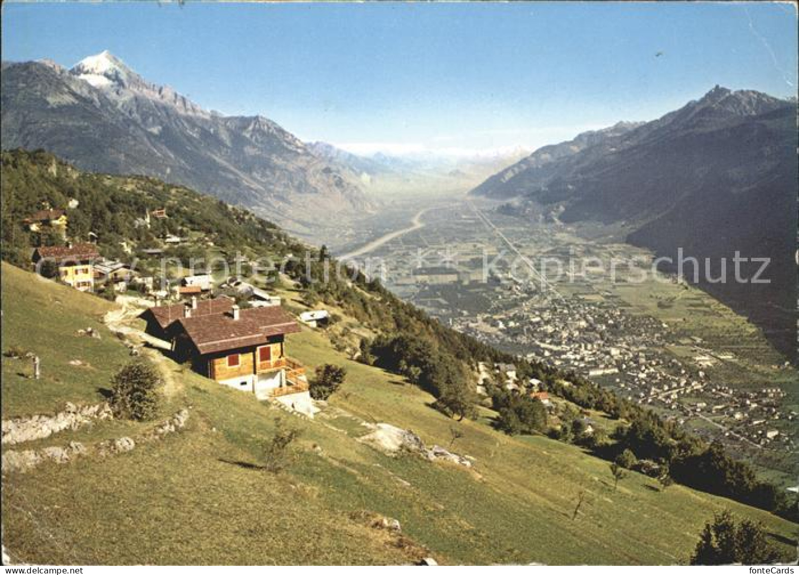 Martigny VS Ravoire sur Martigny et la plaine du Rhone