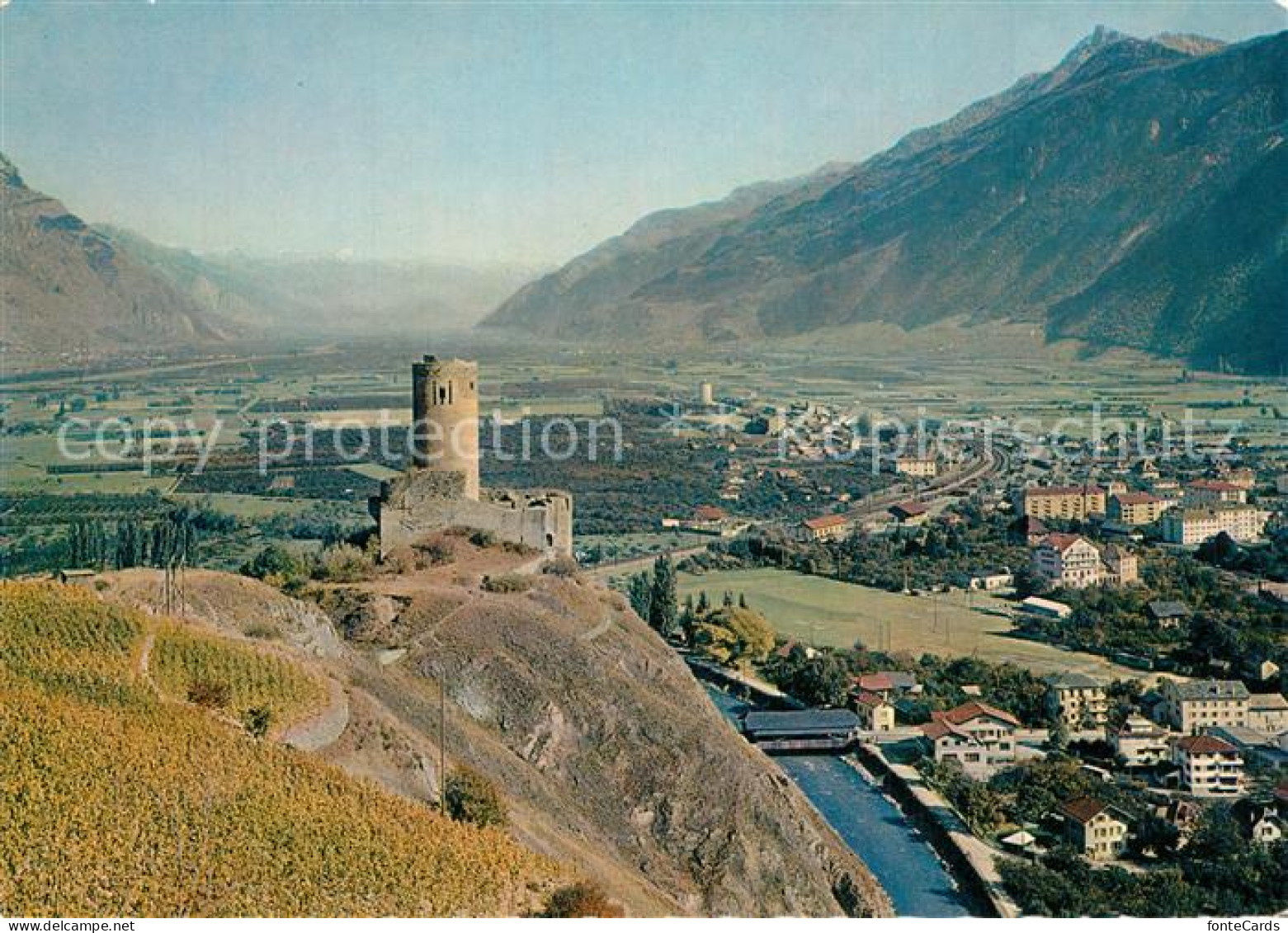 Martigny VS Tour de la Bâtiaz Vallee du Rhône Alpes