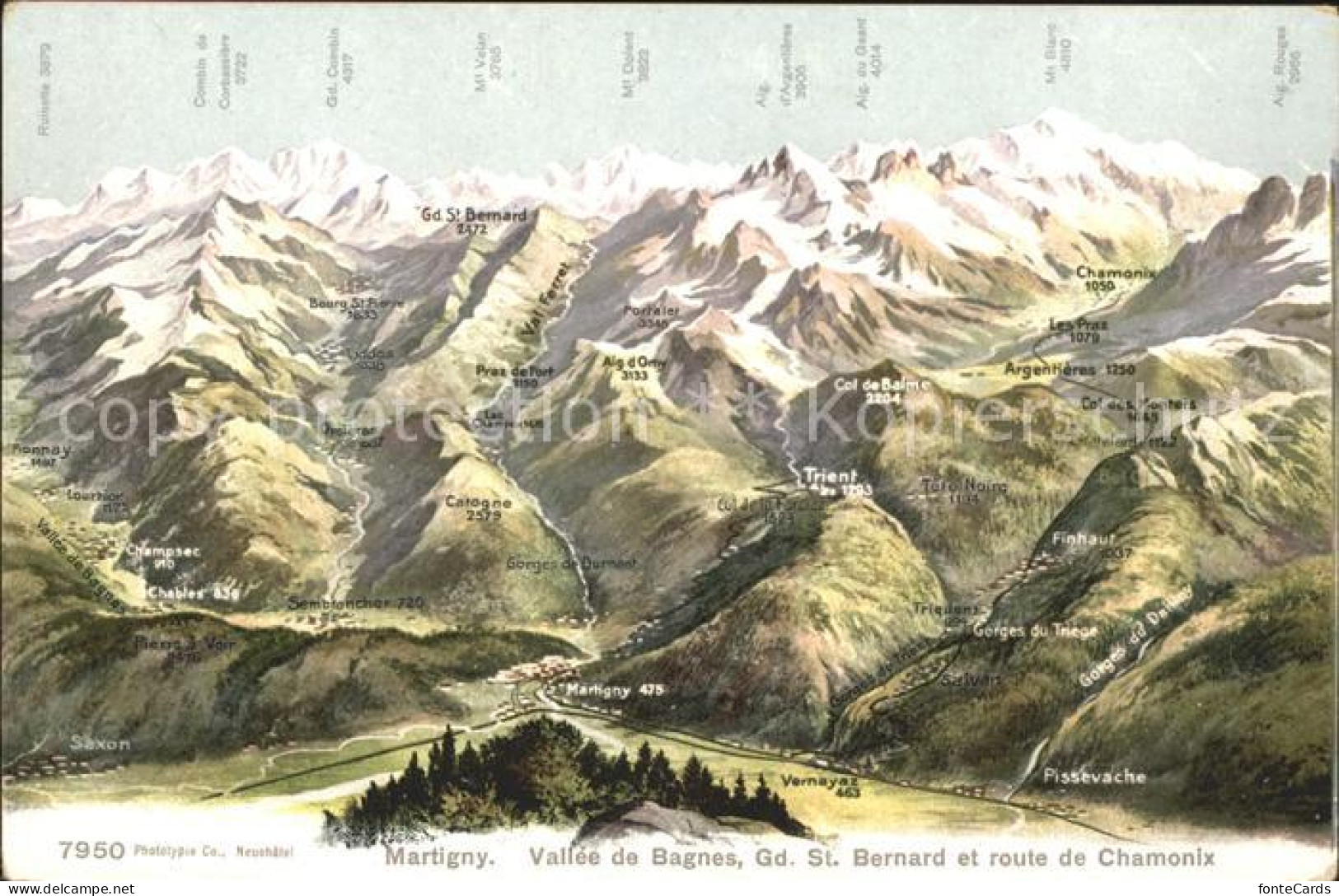 Martigny VS Vallee de Bagnes Grand St Bernard Route de Chamonix