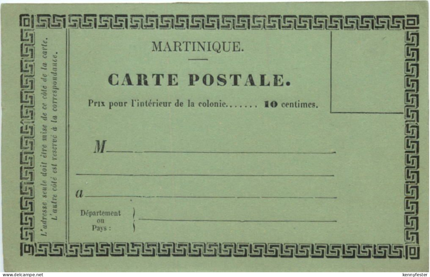 Martinique - Carte postale