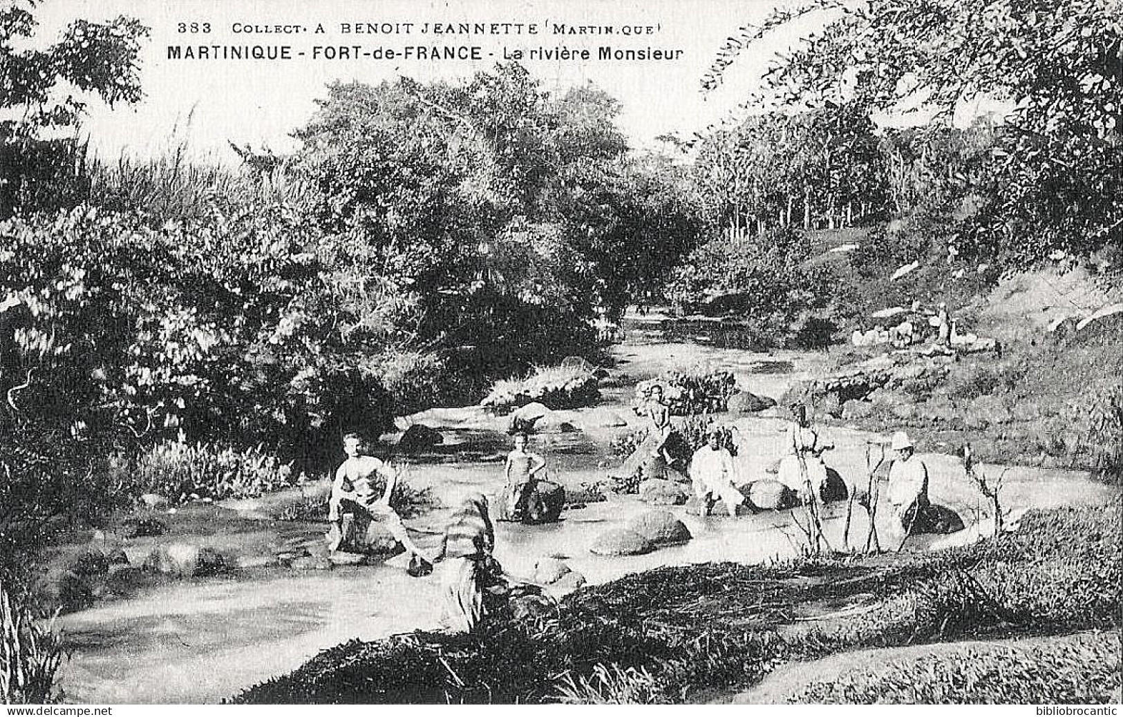 MARTINIQUE / FORT DE FRANCE - VUE ANIMEE DE LA RIVIERE MONSIEUR