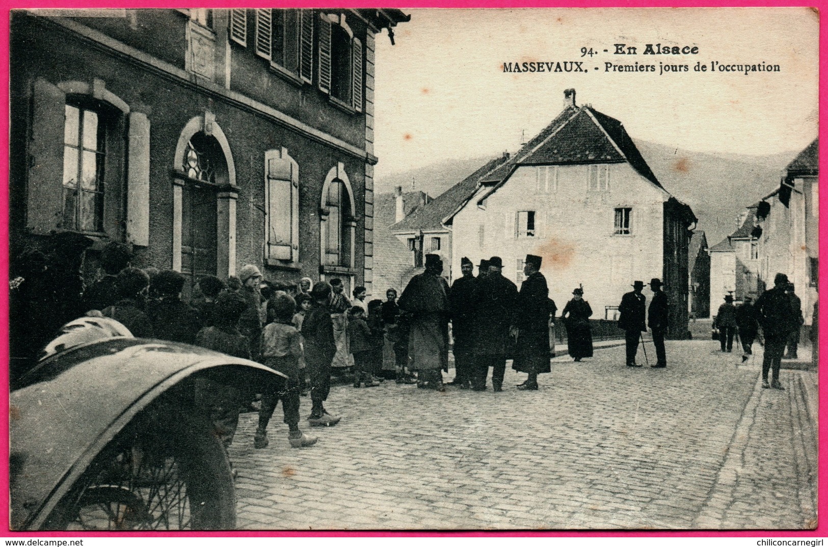 Masevaux - Massevaux - Premiers jours de l'Occupation - Militaire - Animée - Edit. CHADOURNE - 1915