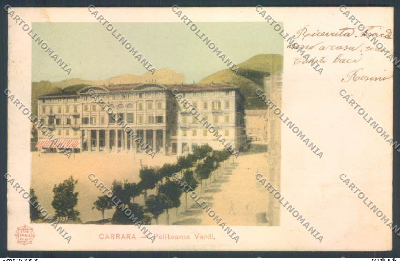 Massa Carrara cartolina ZB3527