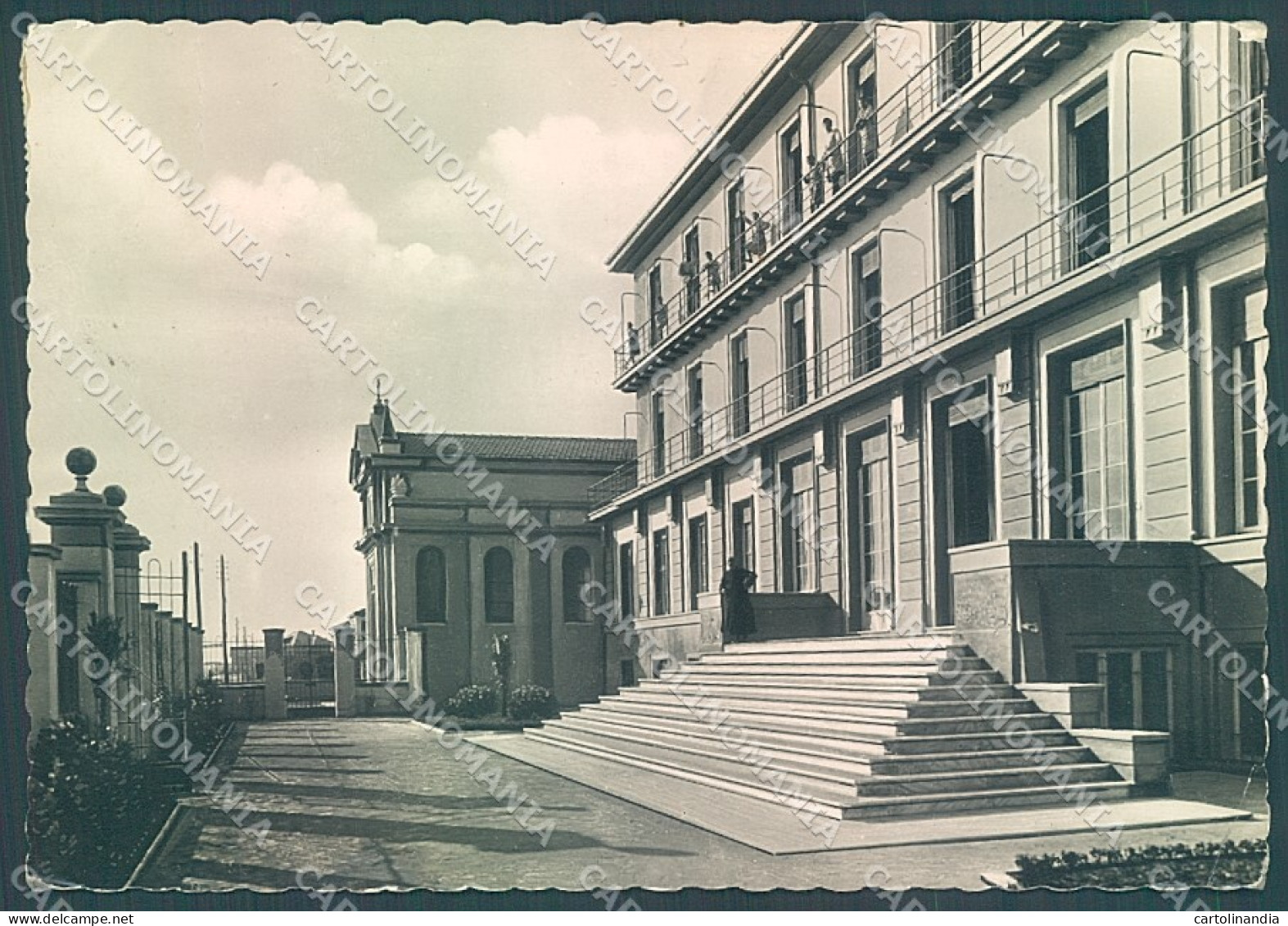 Massa Marina di Massa Casa del Clero PIEGA ANGOLO Foto FG cartolina JK5485