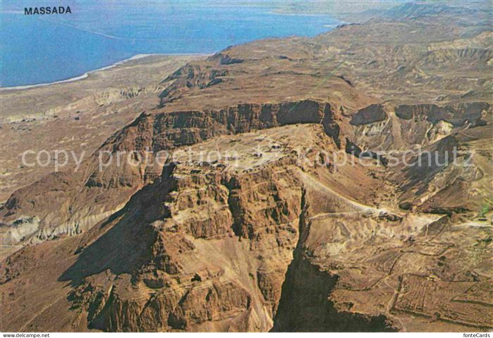 Massada Fliegeraufnahme Totes Meer