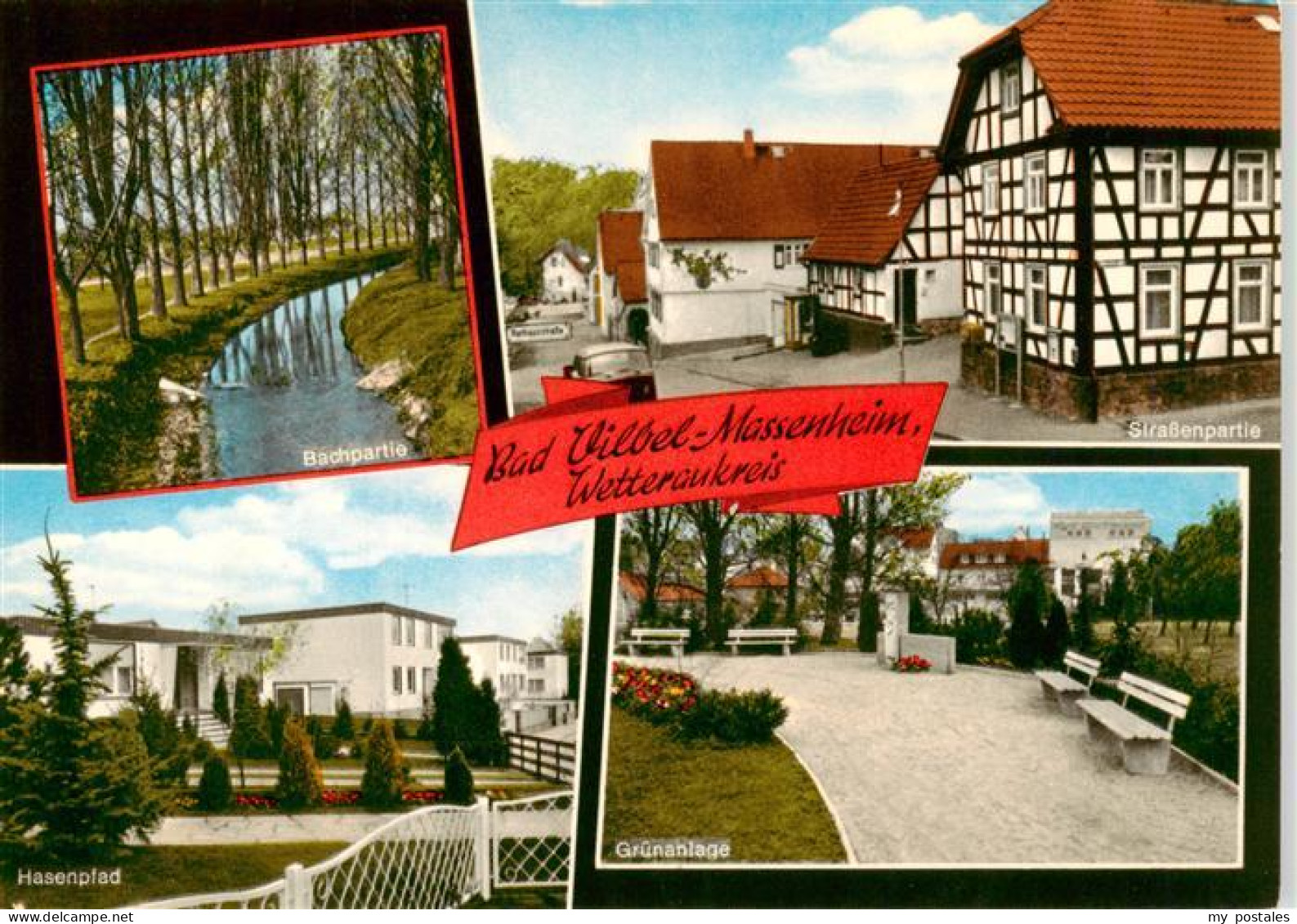 Massenheim Bad Vilbel Bachpartie Strassenpartie Hasenpfad Gruenanlage