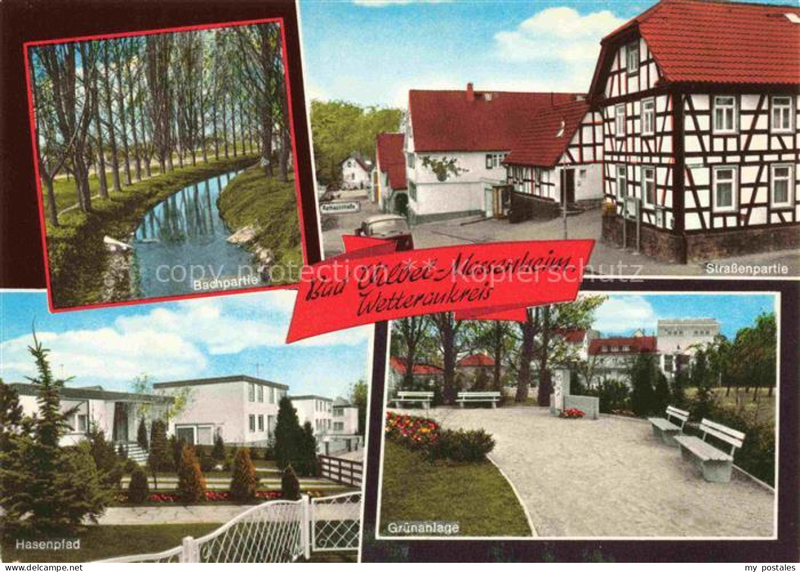 Massenheim Bad Vilbel Bachpartie Strassenpartie Hasenpfad Gruenanlage