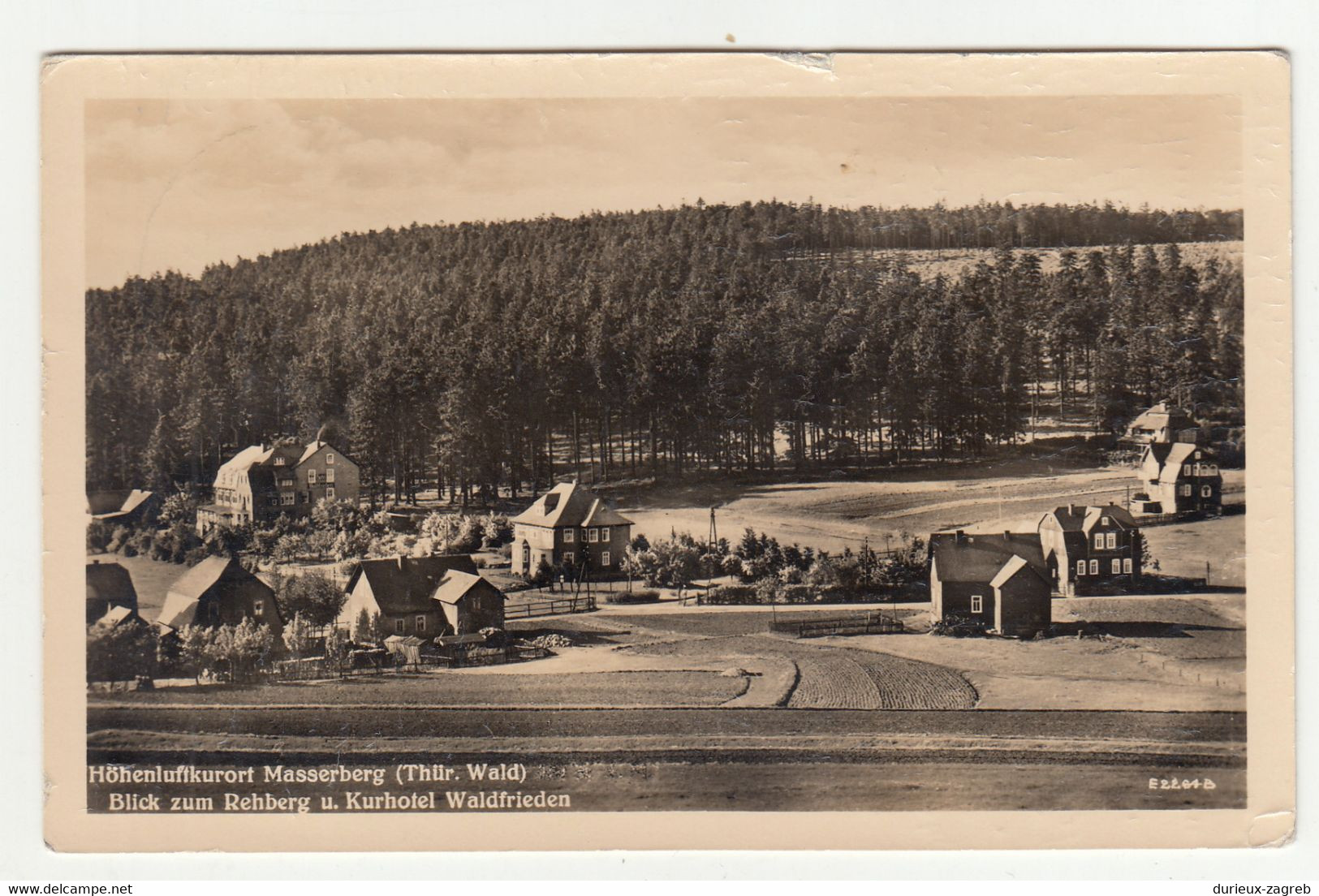 Masserberg old postcard posted 1958 Masserberg special pmk b230205