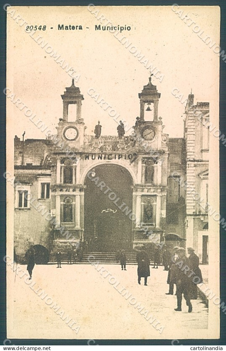Matera Città Municipio cartolina JK5757