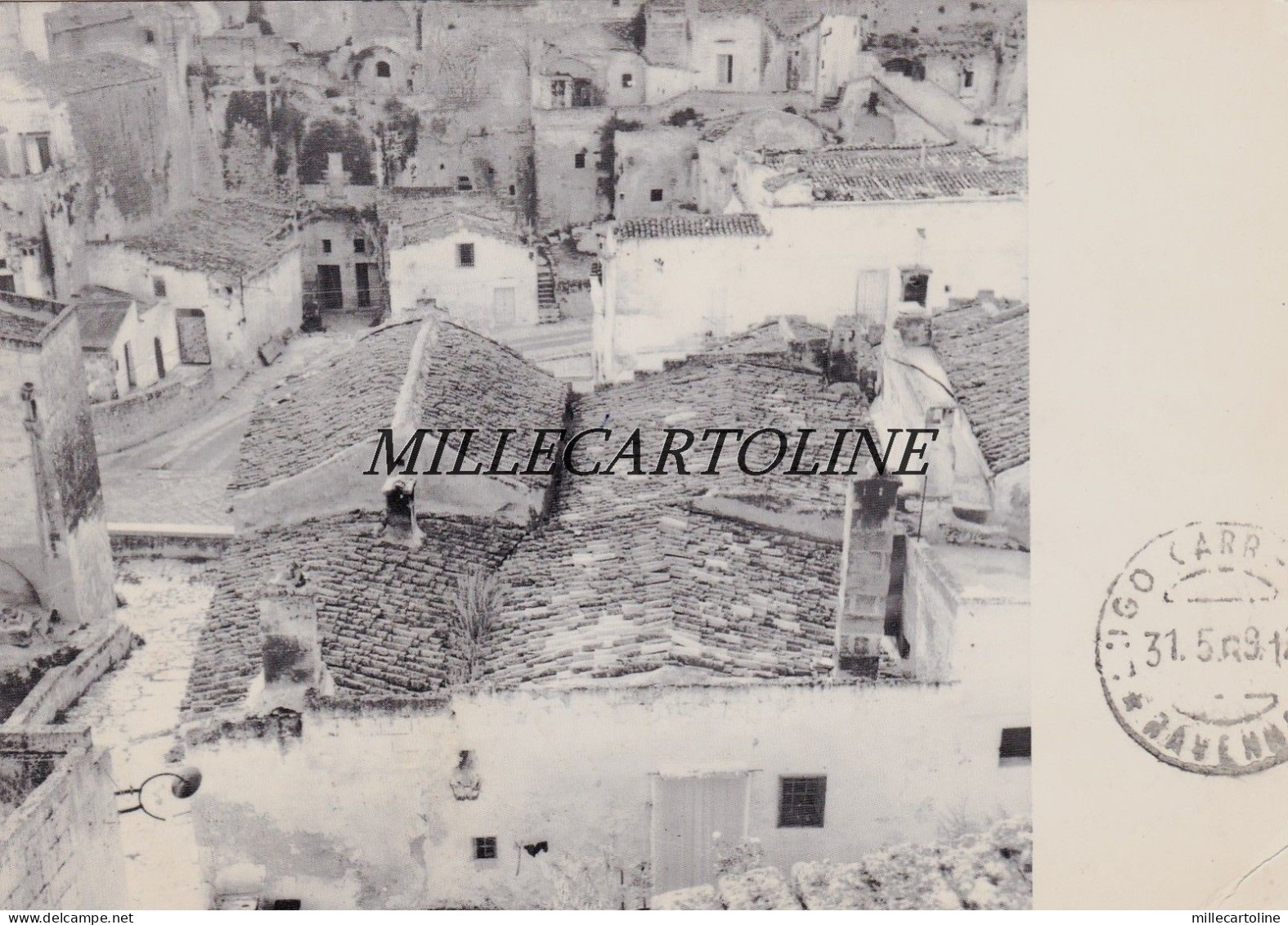 MATERA: Tetti - dal volume "Matera Sassi e Secoli" di Giura Longo