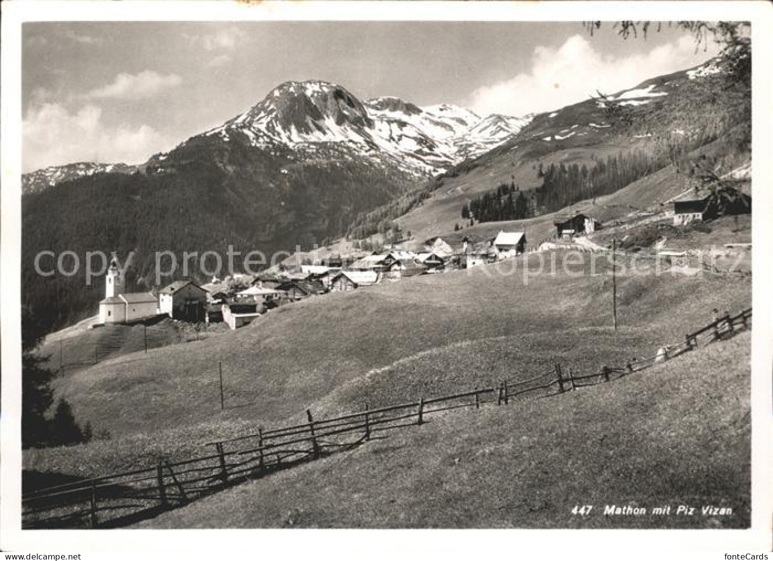 Mathon mit Piz Vizan