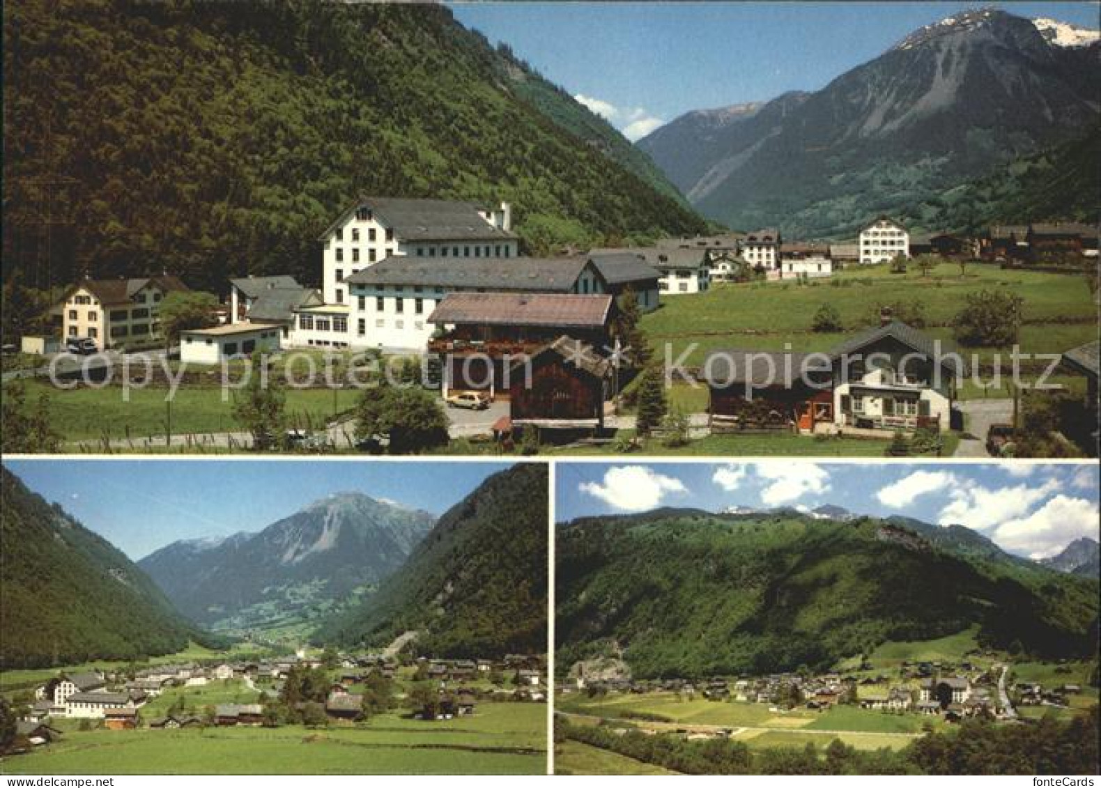 Matt Panorama Sernfttal Alpen