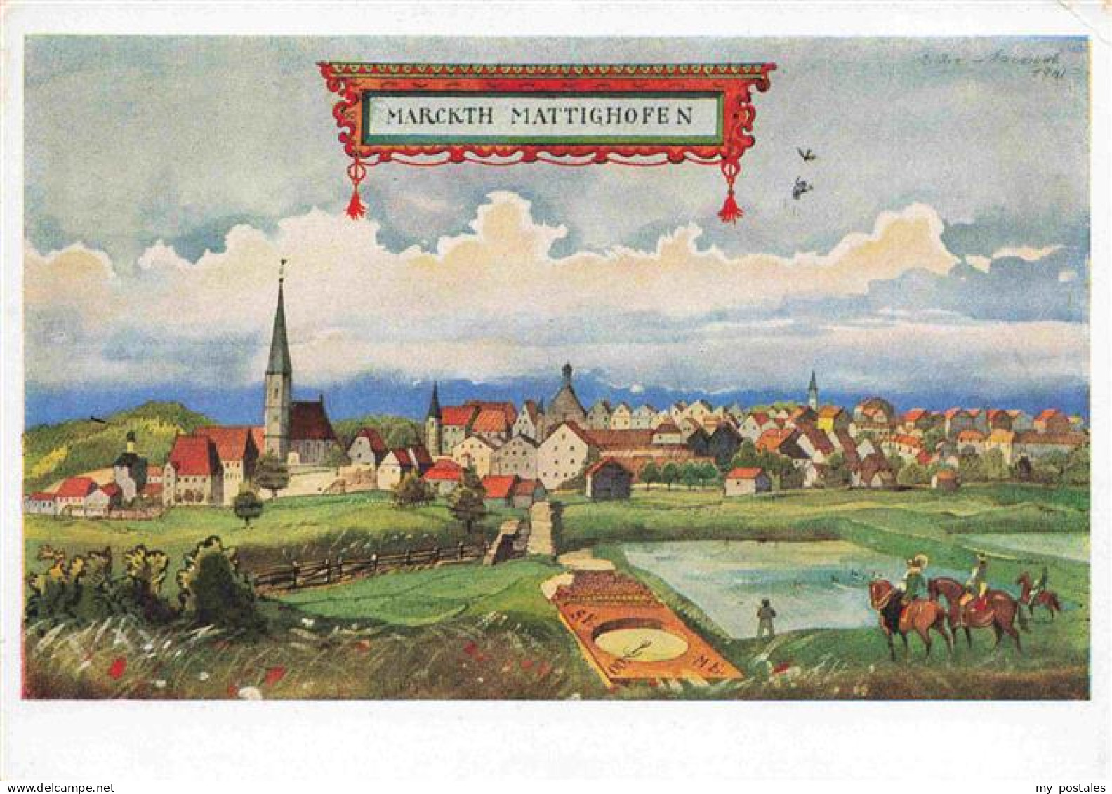 Mattighofen Innviertel Oberoesterreich AT Gesamtansicht Heimatwerk Oberdonau e.V