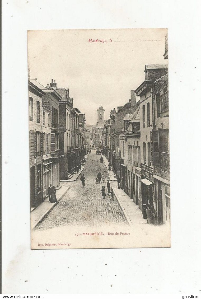 MAUBEUGE 15 RUE DE FRANCE (COMMERCES ET PETITE ANIMATION)