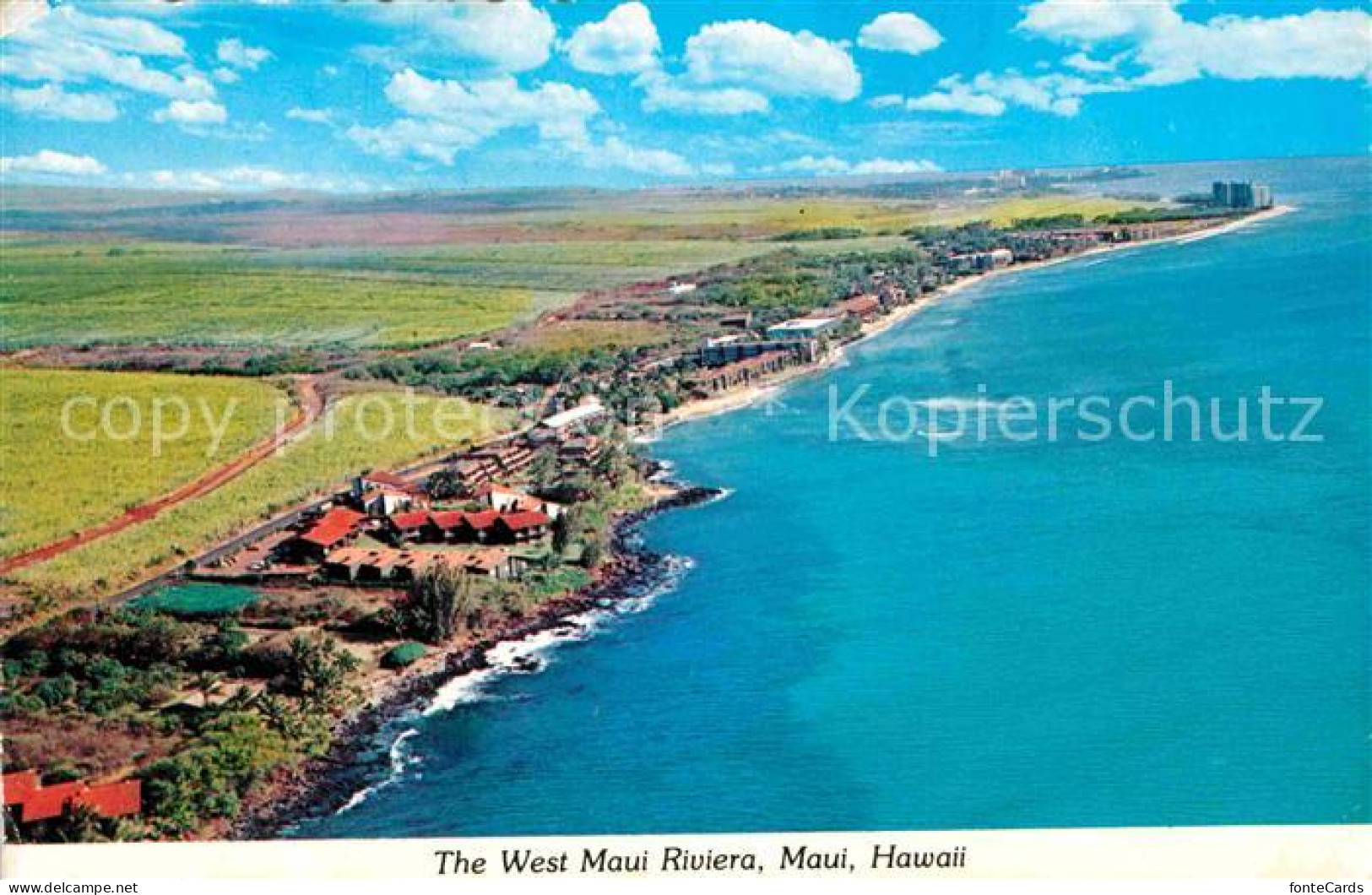 Maui Hawaii Fliegeraufnahme mit Strand