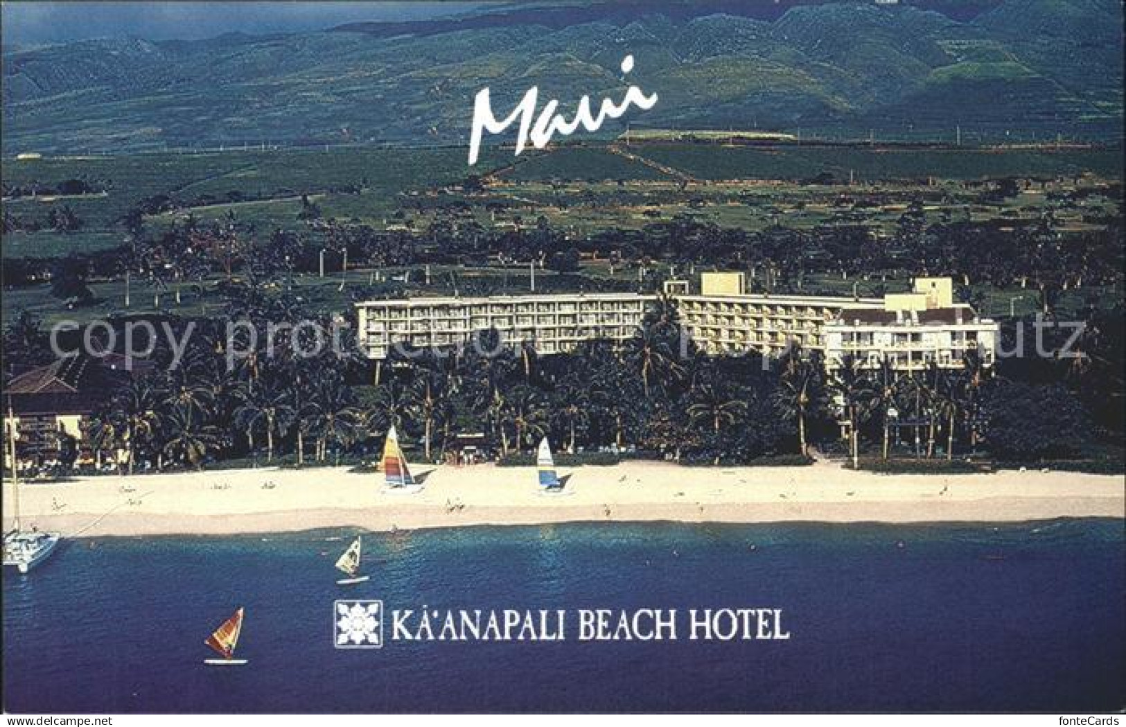 Maui Hawaii Kaanapali Beach Hotel Fliegeraufnahme