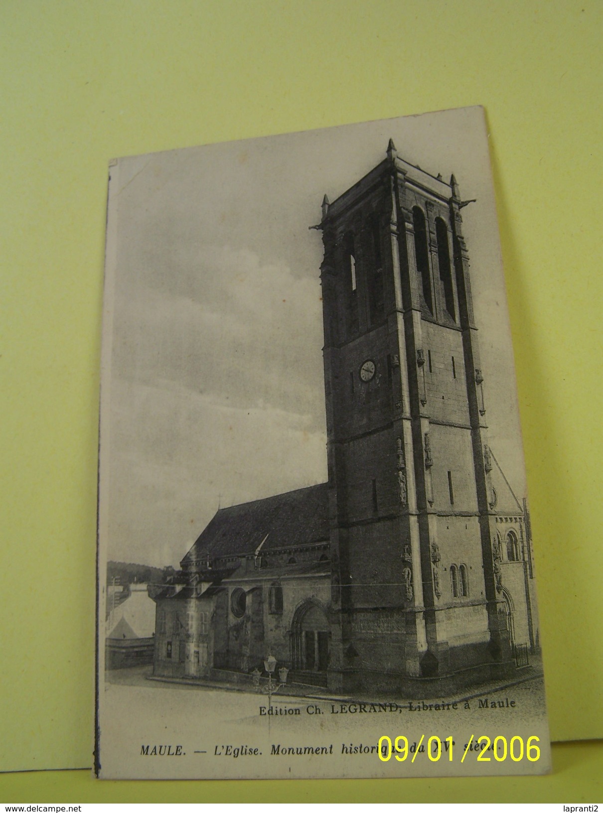 MAULE (YVELINES) L'EGLISE. MONUMENT HISTORIQUE DU XV°SIECLE.