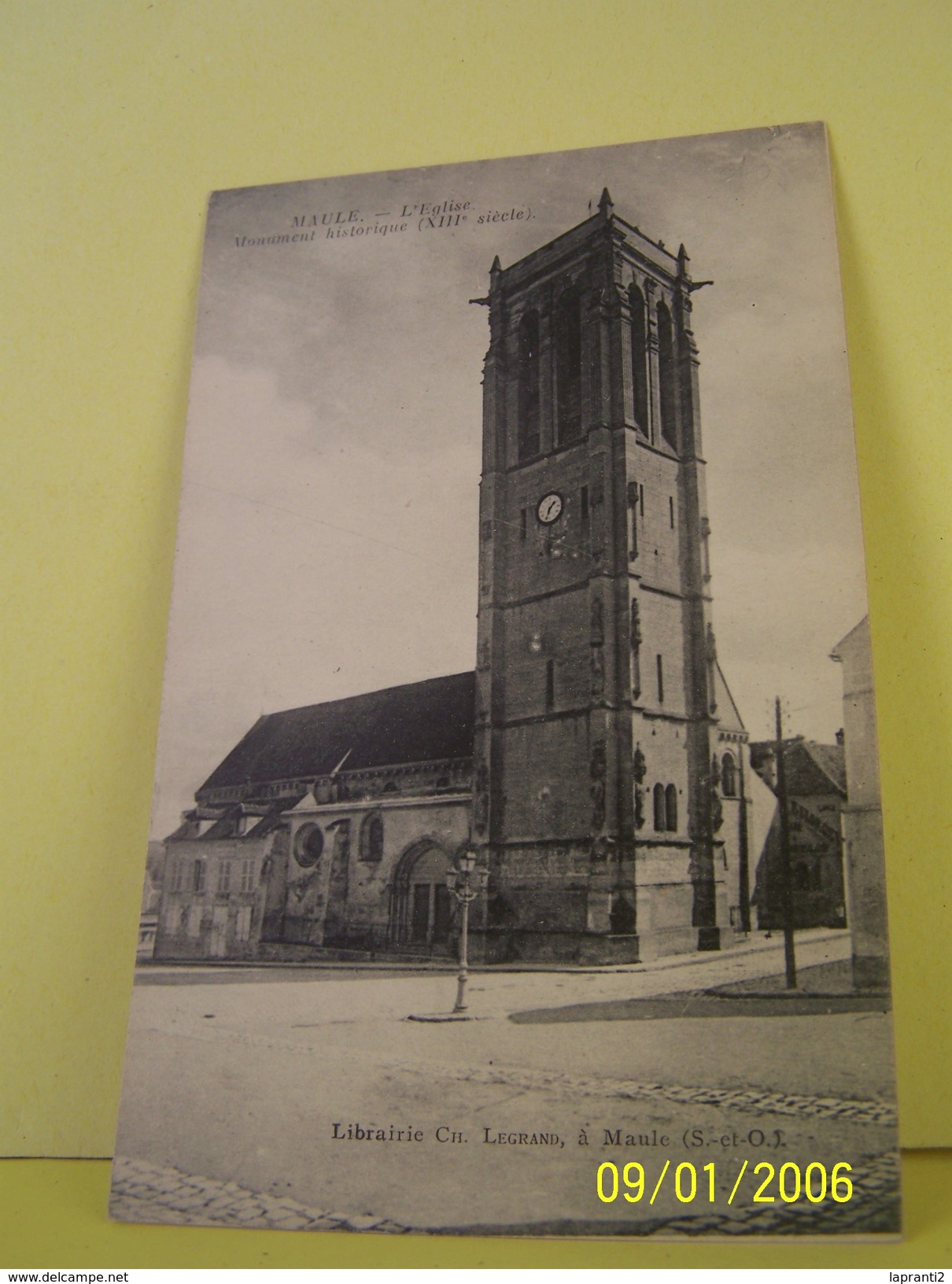 MAULE (YVELINES) L'EGLISE. MONUMENT HISTORIQUE. XIII°SIECLE.