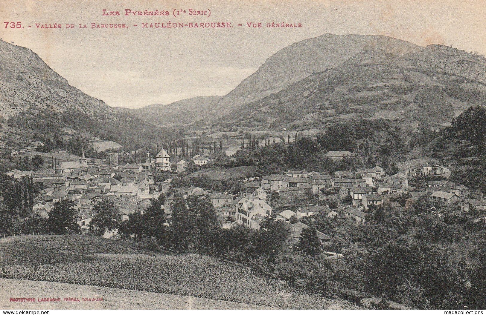 Mauleon Barousse (65 - Hautes Pyrénées) vue générale