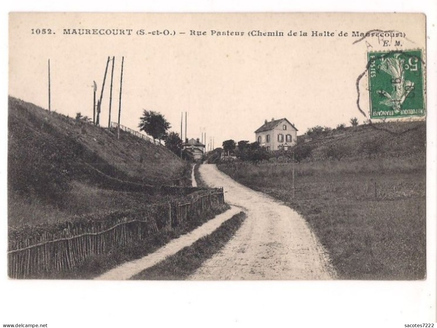 MAURECOURT - Rue Pasteur - (chemin de la Halte de Maurecourt ) -