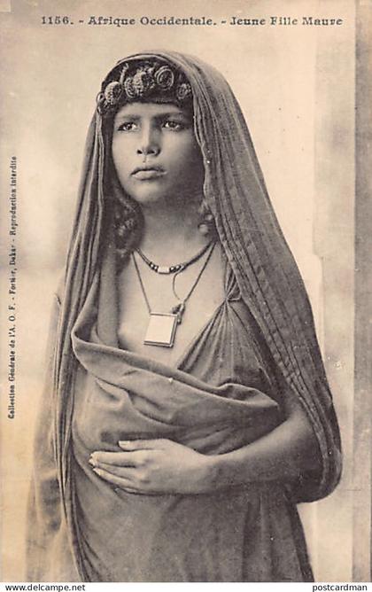 Mauritanie - Jeune fille maure - Ed. Fortier 1156