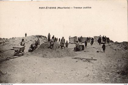MAURITANIE NOUADHIBOU (PORT-ETIENNE) TRAVAUX PUBLICS RARE