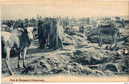 PC ETHNIC TYPES MAURE PUITS DE BASSIGUINDÉ MAURITANIA (a49956)