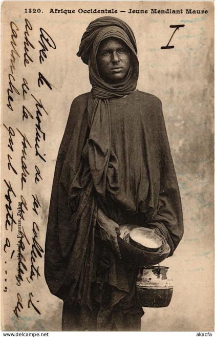 PC MAURITANIA JEUNE MENDIANT MAURE FORTIER (a76320)