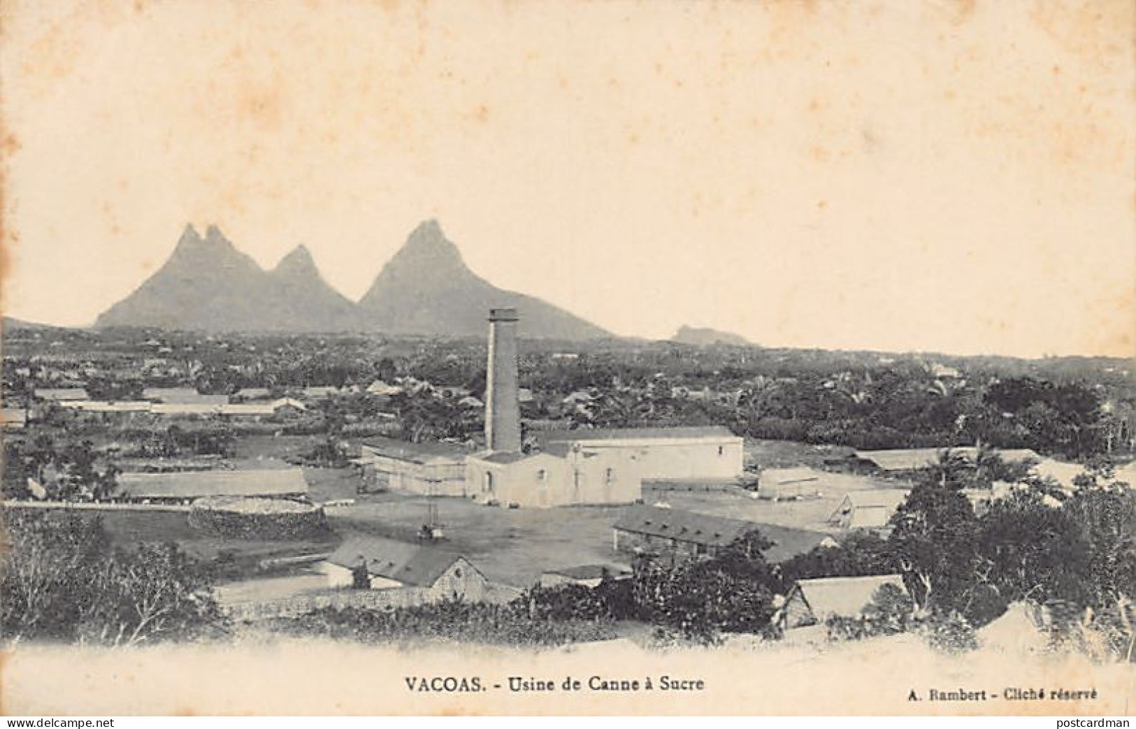 Mauritius - VACOAS - Usine de Canne à Sucre - Ed. A. Rambert