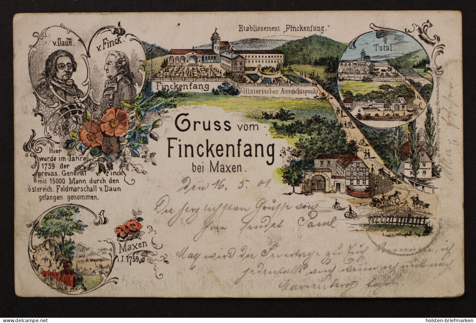 Maxen, Etablissement "Finckenfang"