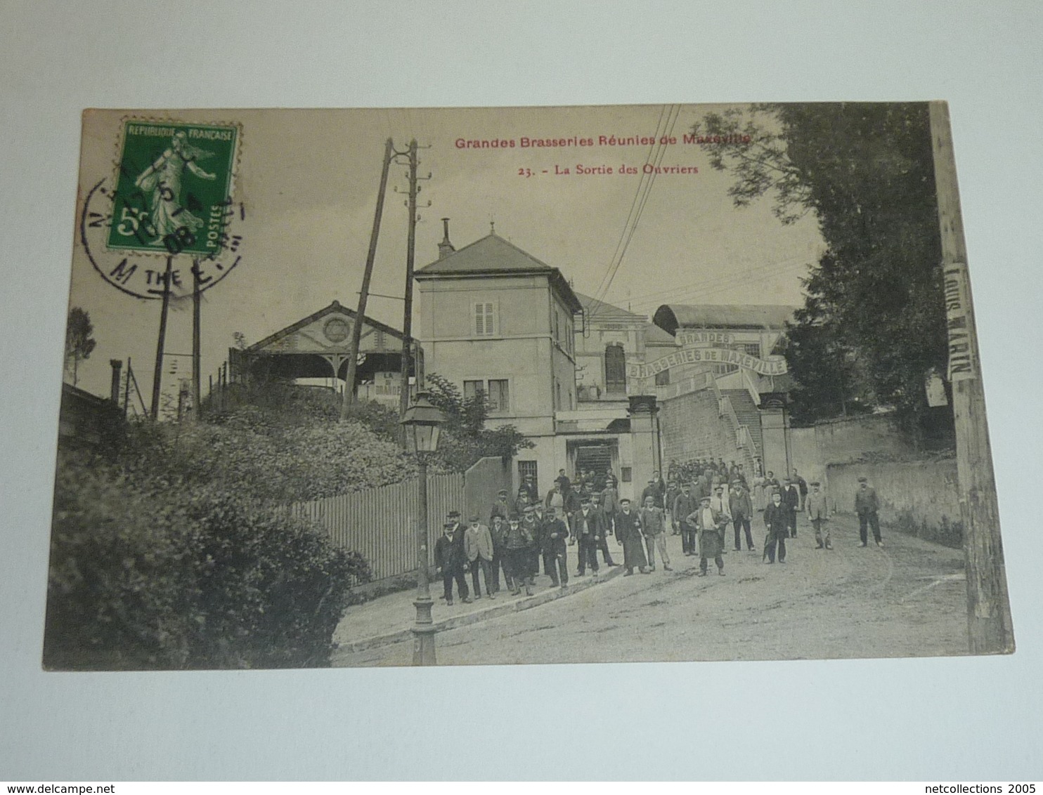 MAXEVILLE - GRANDES BRASSERIES REUNIES DE MAXEVILLE - LA SORTIE DES OUVRIERS - 54 MEURTHE ET MOSELLE (AC)