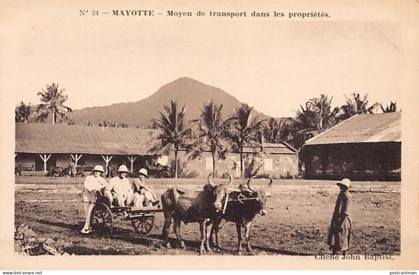 MAYOTTE - Le moyen de transport dans les propriétés - Cliché John Baptist - Ed. Issoufali 34