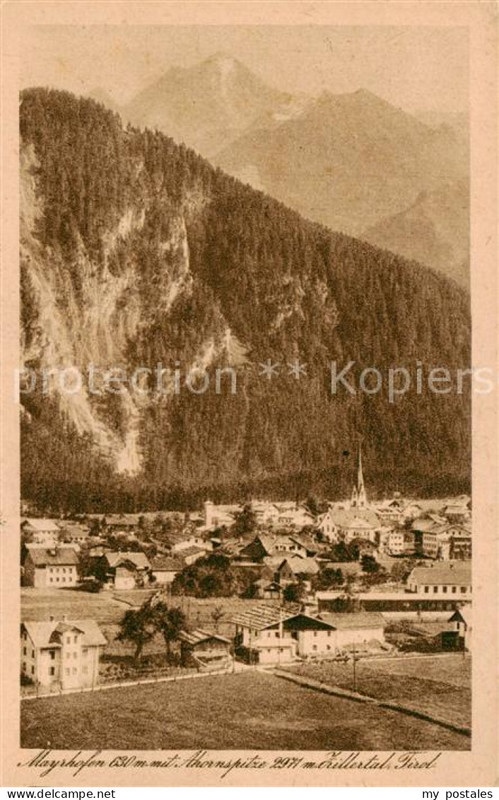 Mayrhofen Zillertal AT Ahornspitze mit Zillertal Panroama