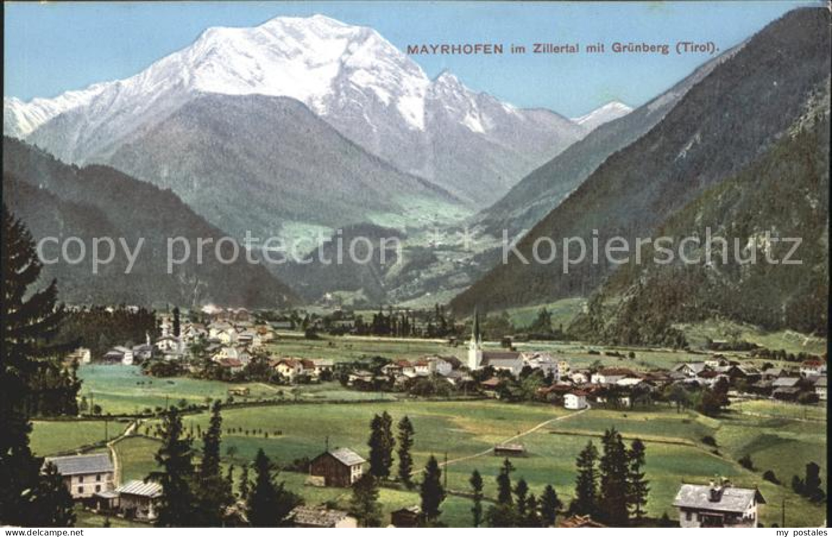 Mayrhofen Zillertal mit Gruenberg