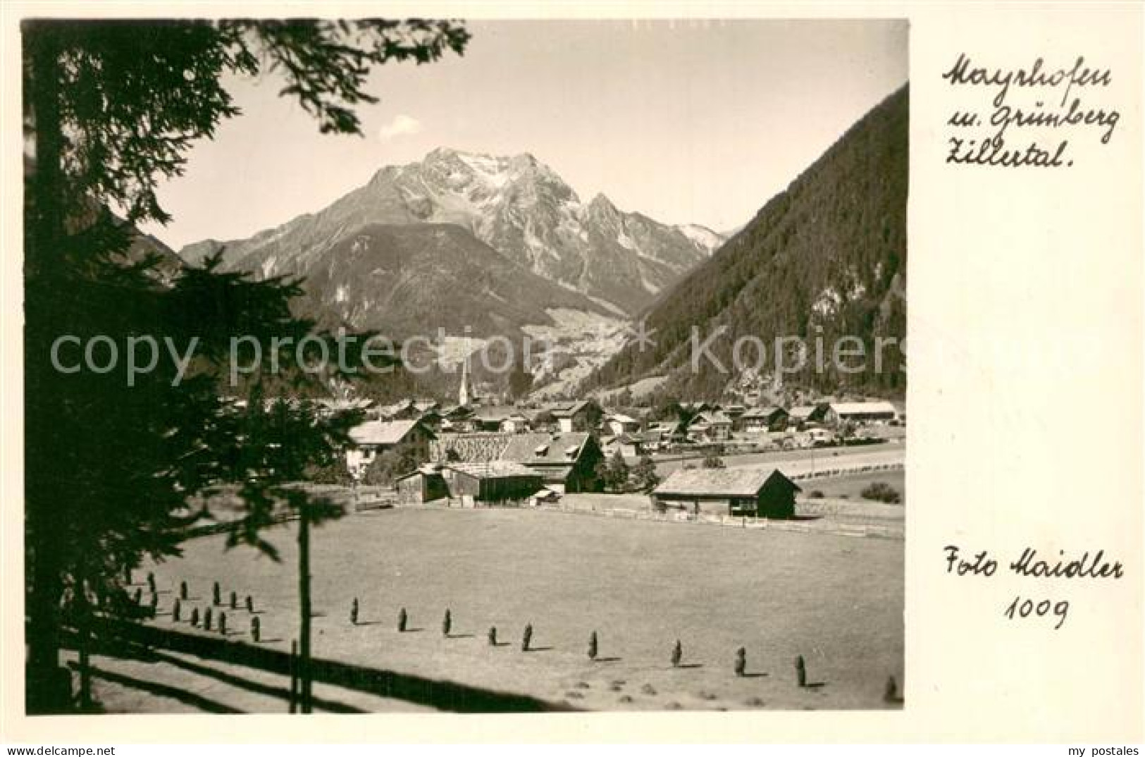 Mayrhofen Zillertal mit Gruenberg