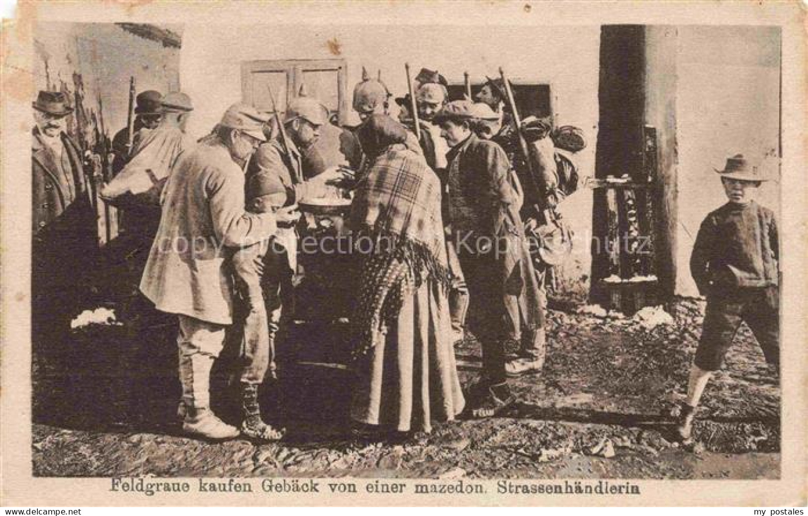 Mazedonien Nordmazedonien Macedonia Feldgraue kaufen Gebaeck von einer mazedonis