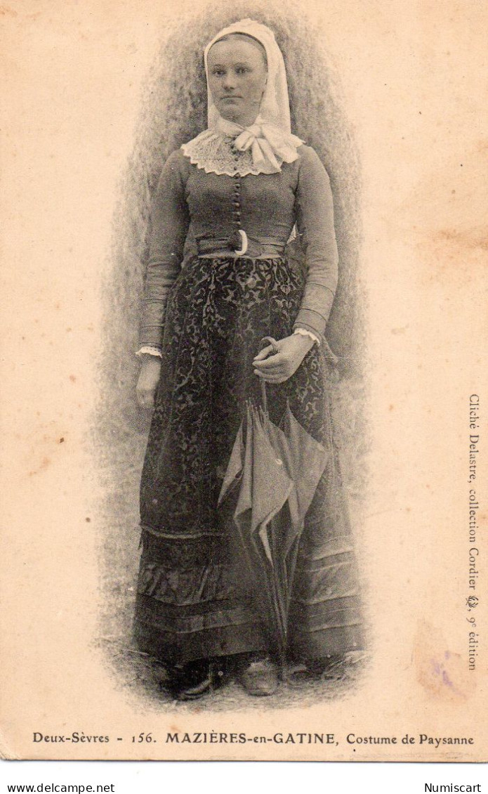 Mazières-en-Gatine Costume de Paysanne coiffe
